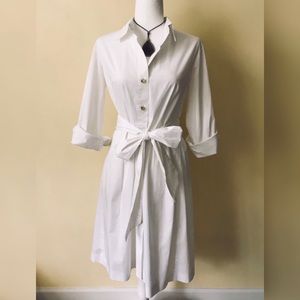 Lauren Ralph Lauren | White Belted Shirt Dress